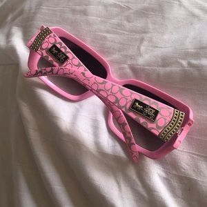 Y2K PINK COACH SUNGLASSES